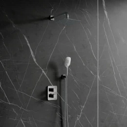 thermostatic shower system for concealed installation