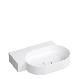 countertop/wall-mounted basin - left, 64 x 44 cm