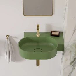 umywalka nablatowa/wisząca - prawa, 55 x 38 cm