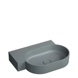 countertop/wall-mounted basin - left, 64 x 44 cm