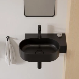 vasque à poser/suspendu - droite, 55 x 36 cm