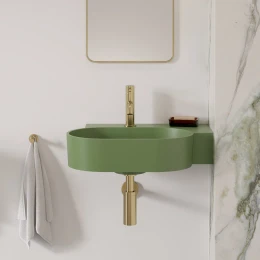 umywalka nablatowa/wisząca - prawa, 55 x 38 cm