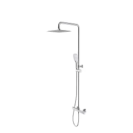 thermostatic shower system for exposed installation