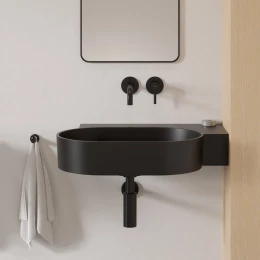 umywalka nablatowa/wisząca - prawa, 64 x 44 cm