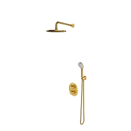 thermostatic shower system for concealed installation