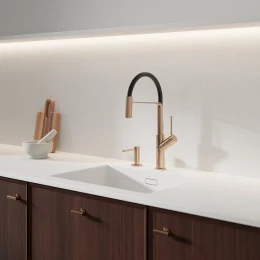 kitchen tap with pull-out spout