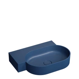 countertop/wall-mounted basin - left, 64 x 44 cm