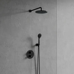 thermostatic shower system for concealed installation