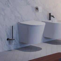 wall-mounted toilet brush