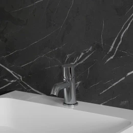 self-closing basin mixer