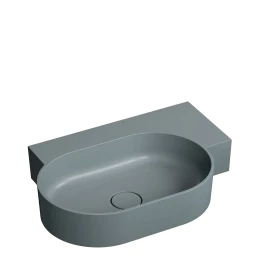 umywalka nablatowa/wisząca - prawa, 64 x 44 cm