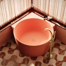 round corner bath, 120 x 120 cm