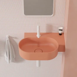 umywalka nablatowa/wisząca - prawa, 55 x 38 cm