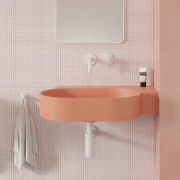 umywalka nablatowa/wisząca - prawa, 64 x 44 cm