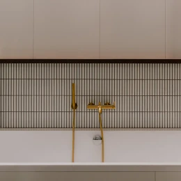 mélangeur de bain avec ensemble de douche