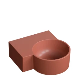 vasque à poser/suspendu - gauche, 33 x 34 cm