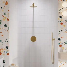 Aufputz-Element der Unterputz-Badewannen- und Duscharmatur mit Thermostat
