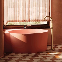 round corner bath, 120 x 120 cm