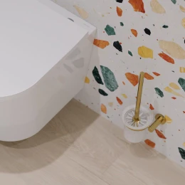 wall-mounted toilet brush