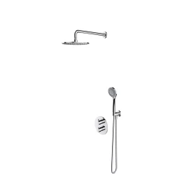 thermostatic shower system for concealed installation