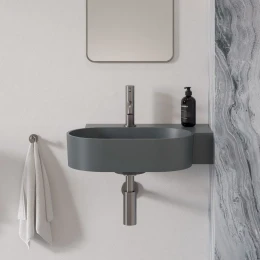 umywalka nablatowa/wisząca - prawa, 55 x 38 cm