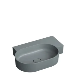countertop/wall-mounted basin - right, 64 x 44 cm