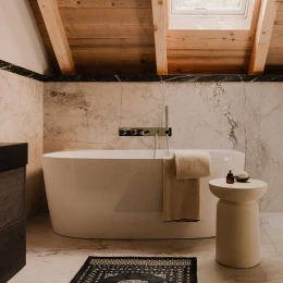 mélangeur de baignoire à 5 trous à encastrer