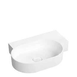 vasque à poser/suspendu - droite, 64 x 44 cm