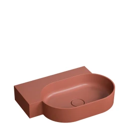 countertop/wall-mounted basin - left, 64 x 44 cm