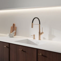 bateria kuchenna z wyciąganą wylewką