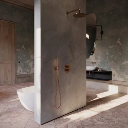 élément apparent pour mélangeur thermostatique de douche et de baignoire à encastrer