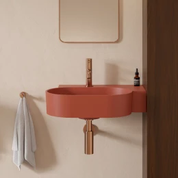 umywalka nablatowa/wisząca - prawa, 55 x 38 cm