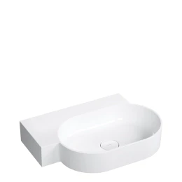 countertop/wall-mounted basin - left, 64 x 44 cm