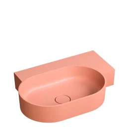 umywalka nablatowa/wisząca - prawa, 64 x 44 cm