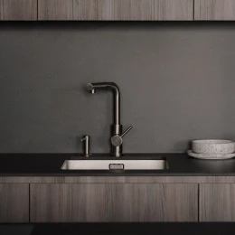 kitchen tap with pull-out spout