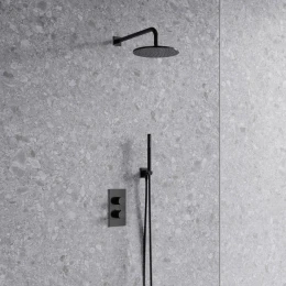 thermostatic shower system for concealed installation