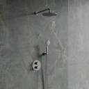 thermostatic shower system for concealed installation