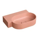 countertop/wall-mounted basin - left, 55 x 36 cm