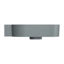 countertop/wall-mounted basin - left, 55 x 36 cm