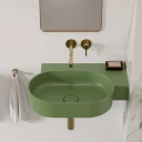 vasque à poser/suspendu - droite, 64 x 44 cm