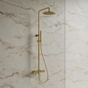 thermostatic shower system for exposed installation