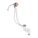 bath filler with pop up waste and overflow