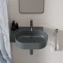 umywalka nablatowa/wisząca - lewa, 55 x 38 cm