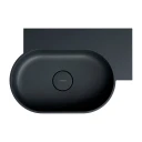 countertop/wall-mounted basin - right, 55 x 36 cm