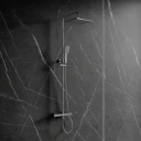 Thermostatic shower system for exposed installation
