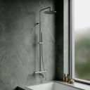 Aufputz-Badewannensystem mit Thermostat