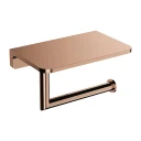 toilet roll holder with a shelf