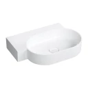 countertop/wall-mounted basin - left, 64 x 44 cm