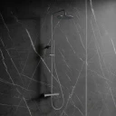 thermostatic shower system for exposed installation