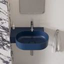 umywalka nablatowa/wisząca - lewa, 55 x 38 cm